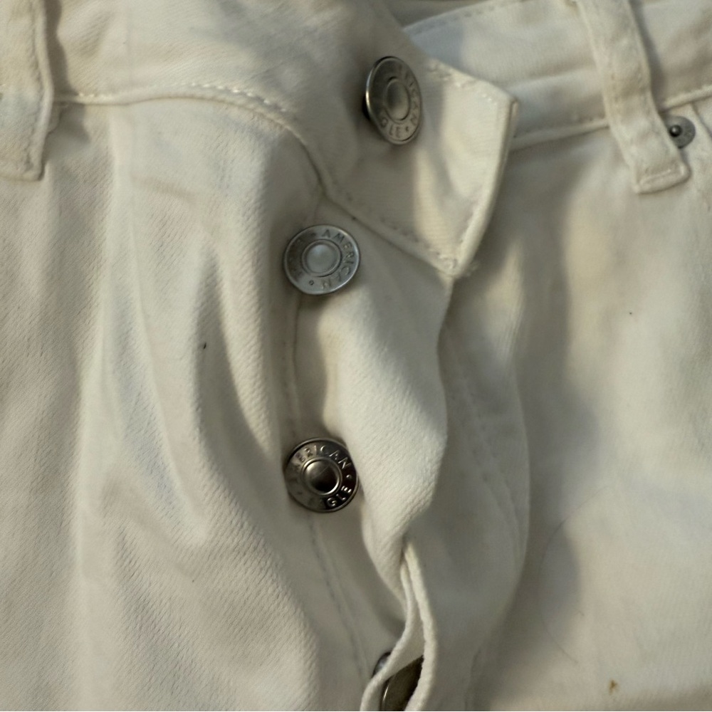 American Eagle Outfitters White Straight Leg Jeans  TOMGIRL